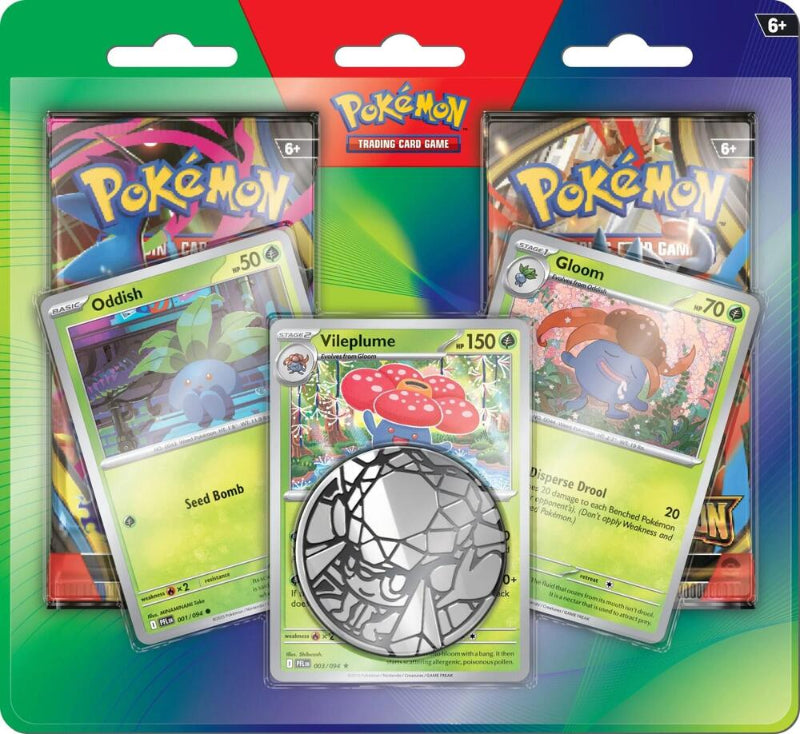 2-Pack Blister Pack [Oddish, Gloom, & Vileplume] Pokémon TCG sealed product from Pixel and Packs