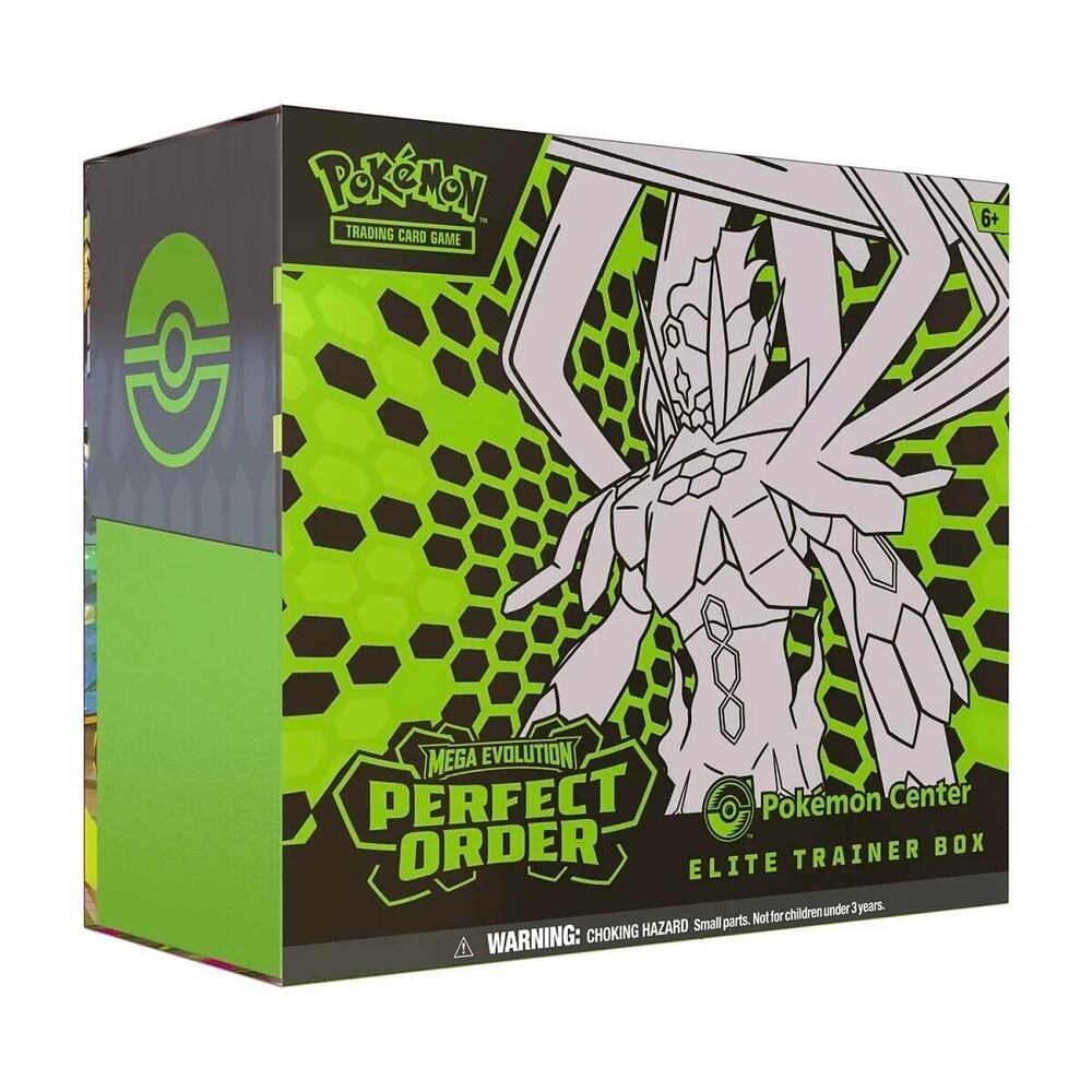 Perfect Order Pokemon Center Elite Trainer Box - ME03: Perfect Order (ME03) Pokémon TCG sealed product from Pixel and Packs