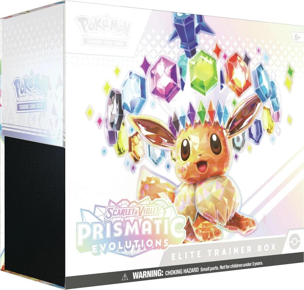 Prismatic Evolutions Elite Trainer Box Pokémon TCG sealed product from Pixel and Packs