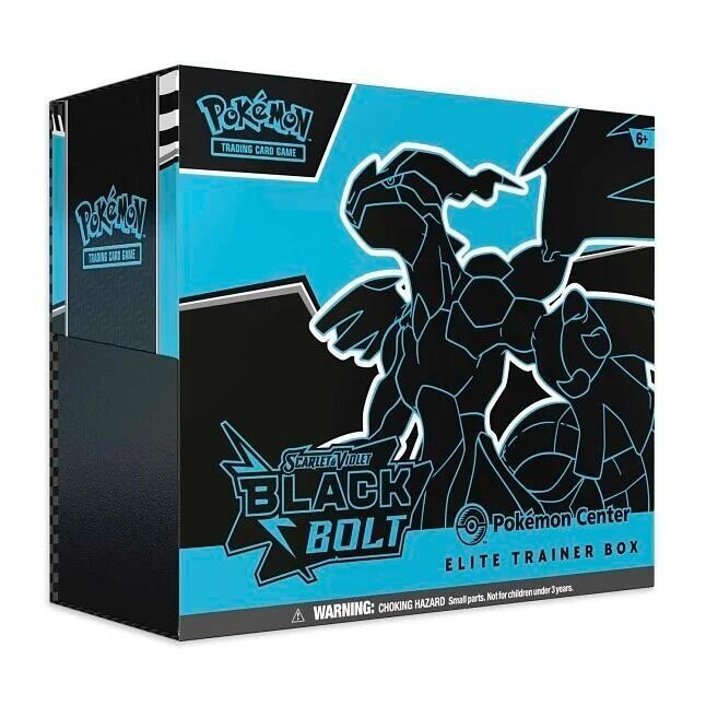 Black Bolt Pokemon Center Elite Trainer Box Pokémon TCG sealed product from Pixel and Packs