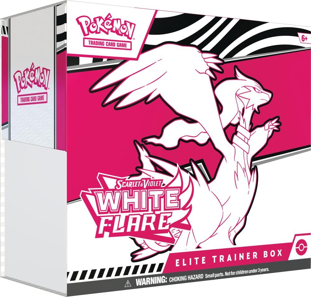 White Flare Elite Trainer Box Pokémon TCG sealed product from Pixel and Packs