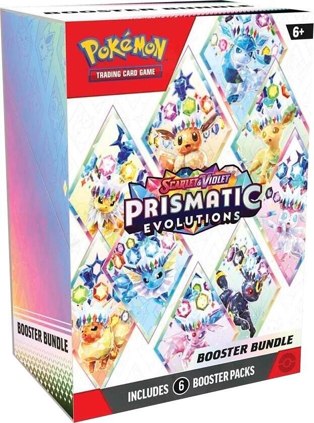 Prismatic Evolutions Booster Bundle Pokémon TCG sealed product from Pixel and Packs
