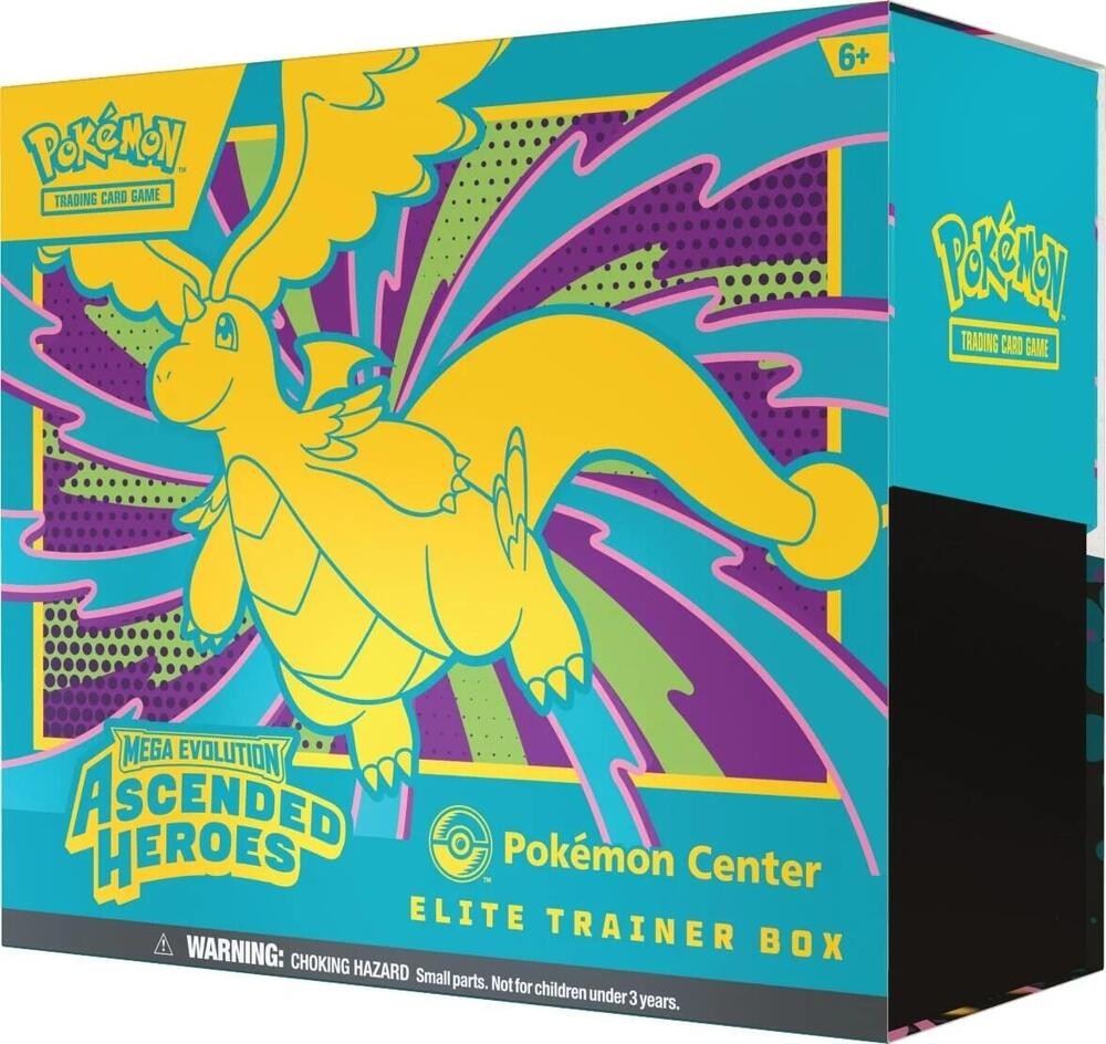 Ascended Heroes Pokemon Center Elite Trainer Box Pokémon TCG sealed product from Pixel and Packs